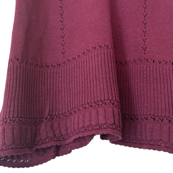 Eddie Bauer Dressy Silk Linen Blend Purple Knit Tank Top - Picture 10 of 11